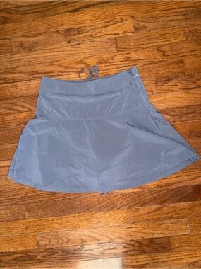 Athleta Everyday Skort Womens 2 Gray Short Comfort Side Zip Activewear